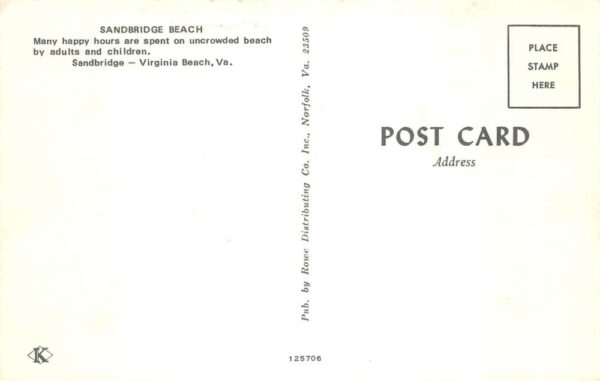 Virginia Beach Virginia Sandbridge Beach Children playing in Sand PC AA87588 - Image 2