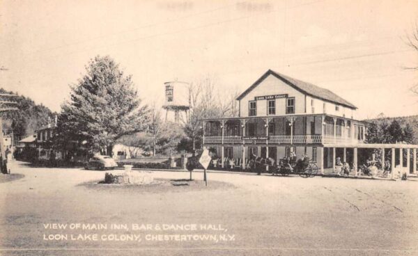 Charleston New York Loon Lake Colony Bar and Dance Hall Vintage Postcard AA87594