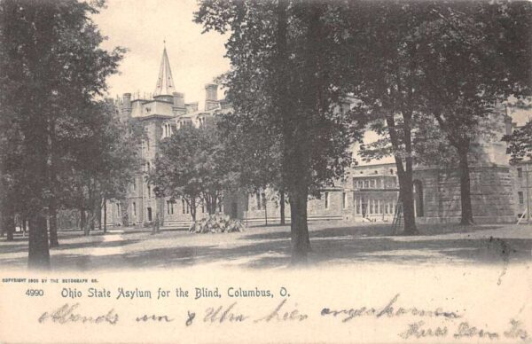 Columbus Ohio State Asylum for the Blind Vintage Postcard AA87606