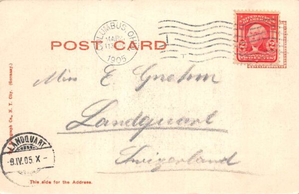 Columbus Ohio State Asylum for the Blind Vintage Postcard AA87606 - Image 2