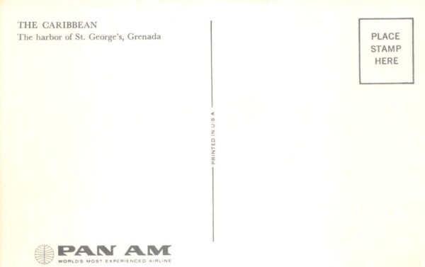 St Georges Grenada West Indies Caribbean Harbor View Pan Am Postcard AA87614 - Image 2