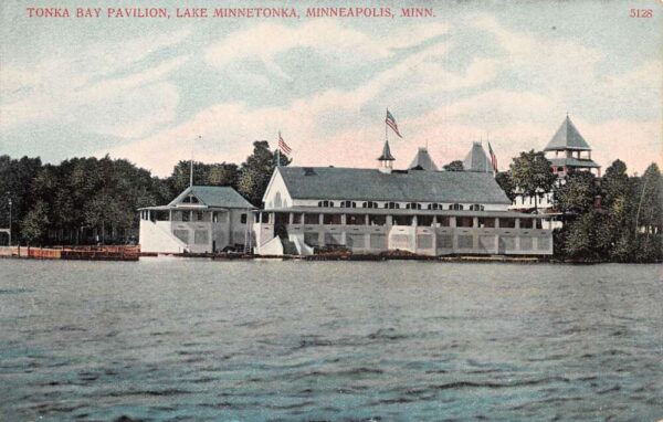 Minneapolis Minnesota Lake Minnetonka Tonka Bay Pavilion Postcard AA87681