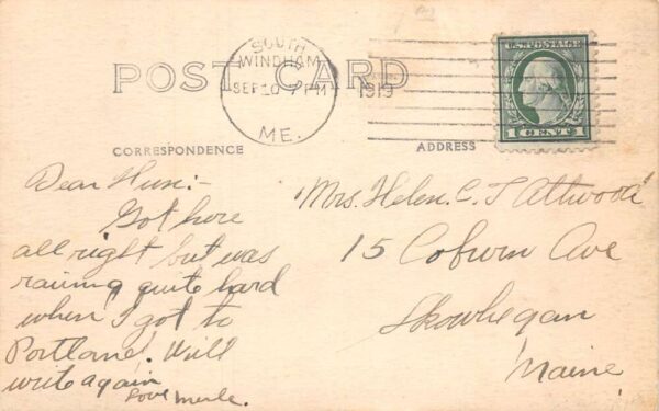 South Windham Maine Pulp Mill Real Photo Vintage Postcard AA87809 - Image 2