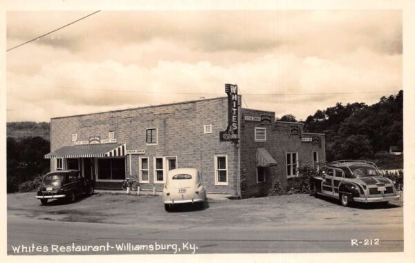 Williamsburg Kentucky Whites Restaurant Royal Crown Soda Real Photo PC AA87822