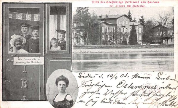 Germany Princess Louise and her Children Vintage Postcard AA87855