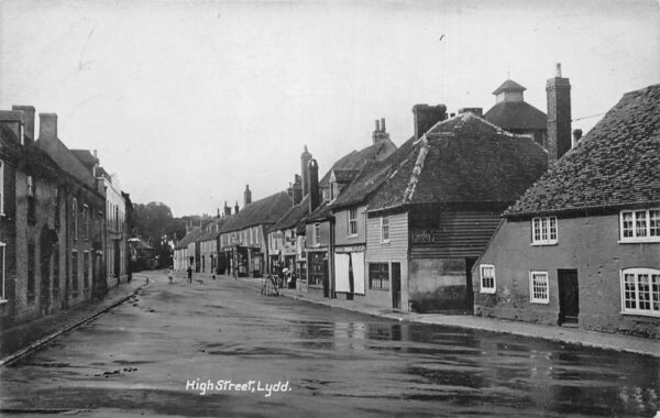 Lydd England High Street Real Photo Vintage Postcard AA87856