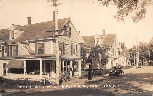 Millbridge Maine Main Street Real Photo Vintage Postcard AA88047