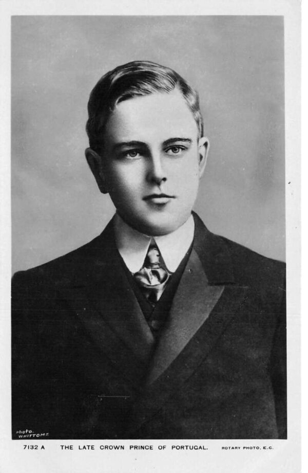 Luis Filipe Crown Prince of Portugal Royalty Real Photo Vintage Postcard AA88051