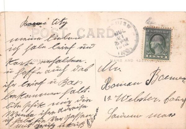Rome City Indiana View from the Tumbles Real Photo Vintage Postcard AA88058 - Image 2