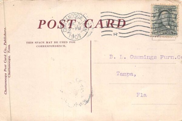 Chattanooga Tennessee Chattanooga Furniture Co Plant Vintage Postcard AA88072 - Image 2