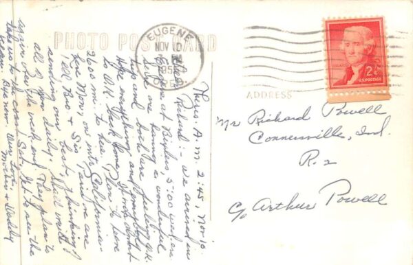 Eugene Oregon Northwest Christian College Music Bldg Real Photo Postcard AA88084 - Image 2