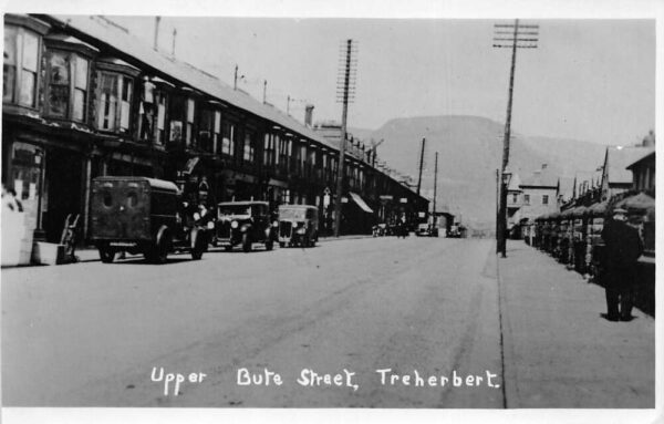 Treherbert Wales Upper Bute Street Real Photo Vintage Postcard AA88085