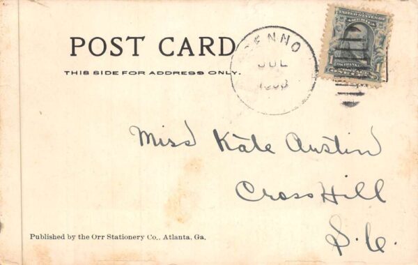 Clinton South Carolina First Presbyterian Church Vintage Postcard AA88092 - Image 2