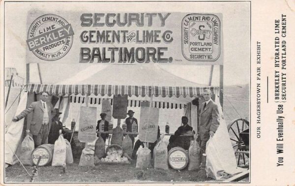 Hagertstown Maryland Fair Exhibit Baltimore Securtiy Cement and Line PC AA88198