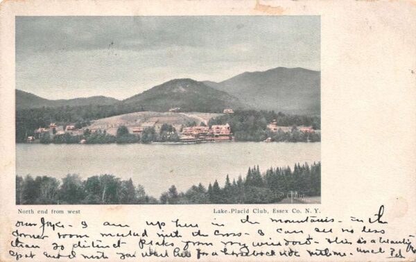 Essex New York Lake Placid Club North End Scenic View Vintage Postcard AA88219