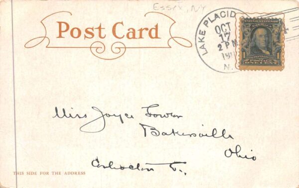Essex New York Lake Placid Club North End Scenic View Vintage Postcard AA88219 - Image 2