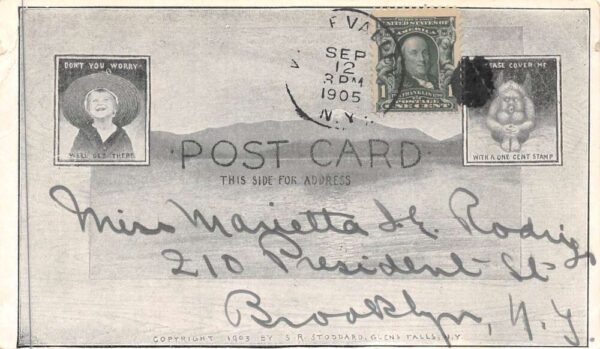 Upper Ausable Lake New York Adirondacks Scenic View Vintage Postcard AA88256 - Image 2