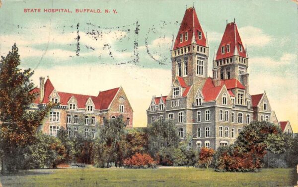 Buffalo New York State Hospital Vintage Postcard AA88259