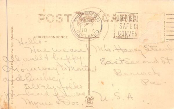 Trenton Ontario Canada Hinde and Dauche Paper Mills Vintage Postcard AA88260 - Image 2