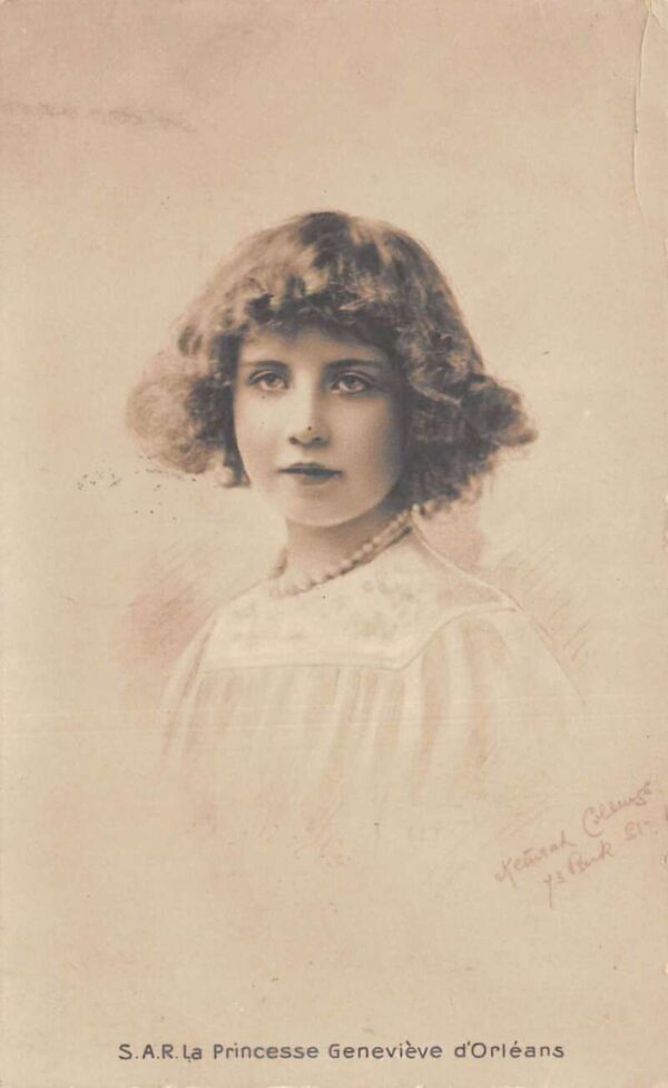 Princess Genevieve d'Orleans Portrait Real Photo Vintage Postcard AA88274