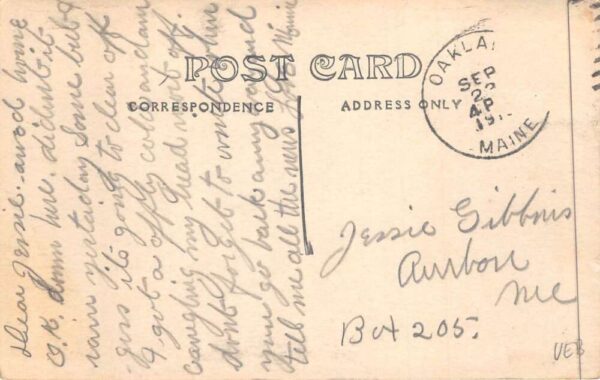 Mechanic Falls Maine Main Street Real Photo Vintage Postcard AA88277 - Image 2