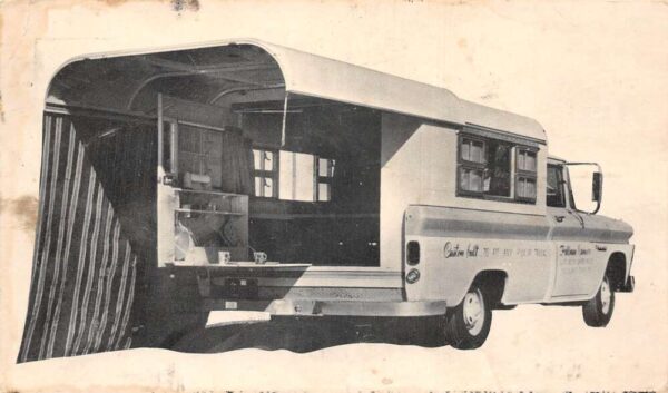 Fort Smith Arkansas Fort Smith Camper Mfg Pullman Camper Ad Postcard AA88296