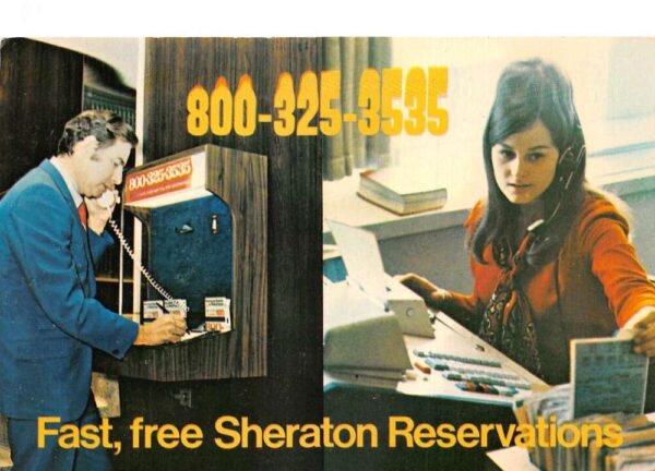 Sheraton Hotels and Motor Inns Room Reservations Call Center Ad PC AA88354