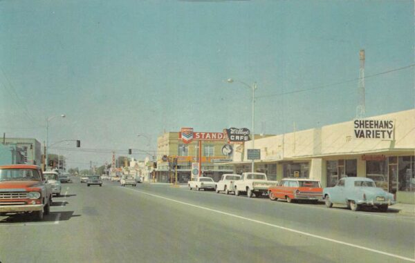 Willcox Arizona Business District Street Scene Vintage Postcard AA88366
