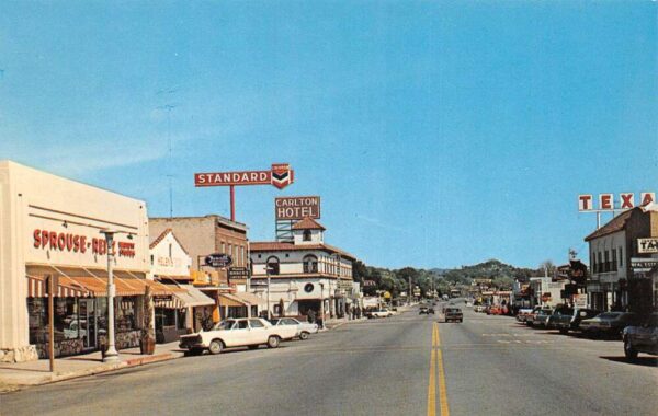 Atascadero California Carlton Hotel Business District Street Scene PC AA88368