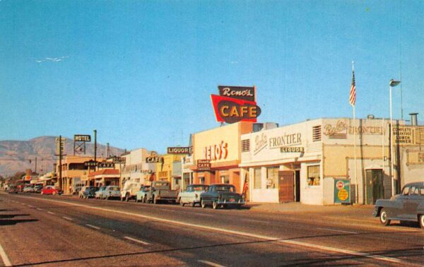 Mojave California Business District Street Scene Vintage Postcard AA88392