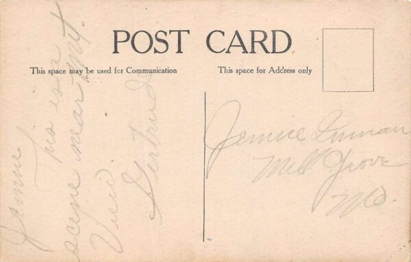 Mt. View Oklahoma H. McAtee's Ranch, B/W Lithograph, Vintage Postcard U20609 - Image 2