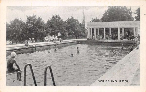 Dallas Pennsylvania Irem's Playground, Swimming Pool, Vintage Postcard U20622