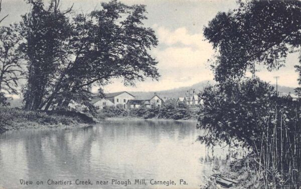 Carnegie Pennsylvania View On Chartiers Creek, Near Plough Mill, PC U20673