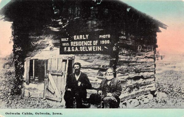 Oelwein Iowa Oelwein Cabin Vintage Postcard U20687