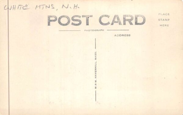 White Mountains New Hampshire Base Train Station Real Photo Postcard AA88545 - Image 2