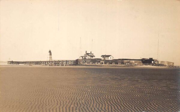 Fort Sumter North Carolina Lighthouse Radio Towers Real Photo Postcard AA88554