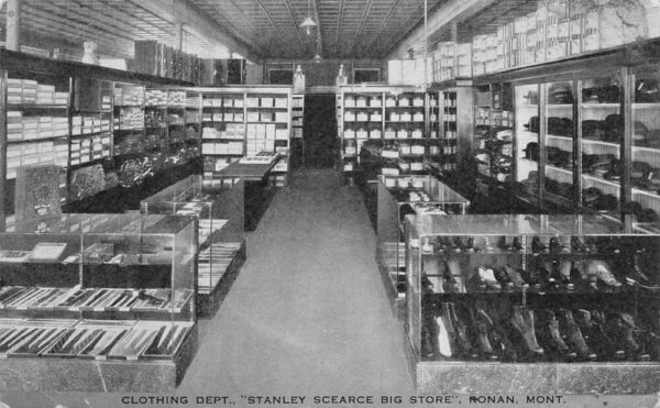 Ronan Montana Stanley Scearce Big Store Clothing Dept Vintage Postcard AA88556
