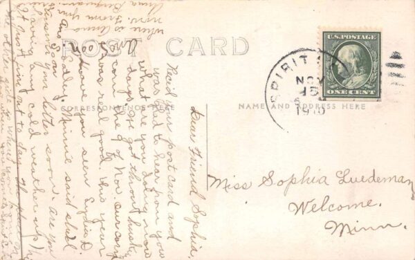 Spirit Lake Iowa Hotel Orleans Real Photo Vintage Postcard AA88558 - Image 2