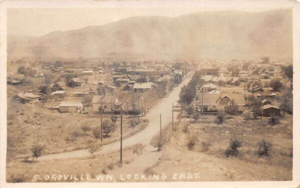 Oroville Washington Birds Eye View Real Photo Vintage Postcard AA88563