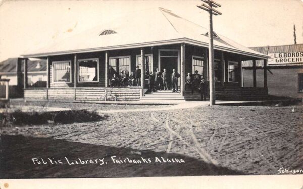 Fairbanks Alabama Public Library Real Photo Vintage Postcard AA88568