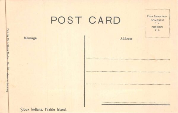 Prairie Island Indian Reservation Minnesota Sioux Native Americans PC AA88641 - Image 2