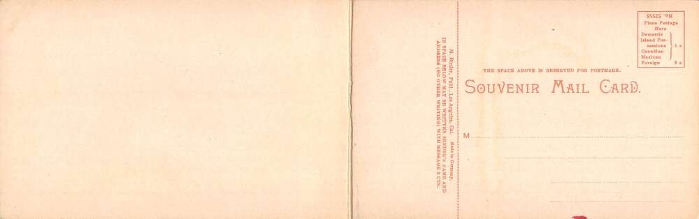 Monterey California Panorama View Bi-Fold Vintage Postcard AA88649 - Image 2