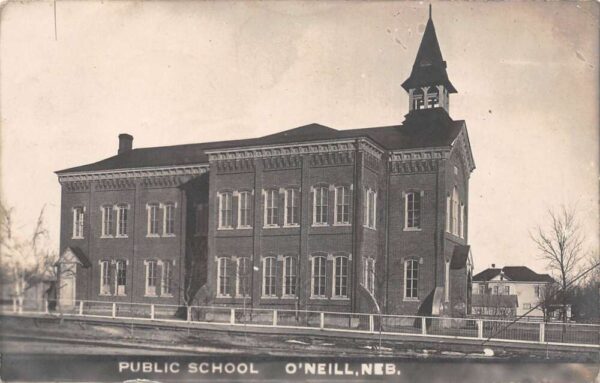 O'Neill Nebraska Public School Real Photo Vintage Postcard AA88796