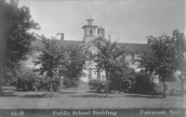 Fairmont Nebraska Public School Real Photo Vintage Postcard AA88797