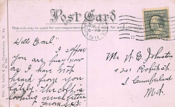 Charlestown West Virginia New Opera House Postcard AA88809 - Image 2