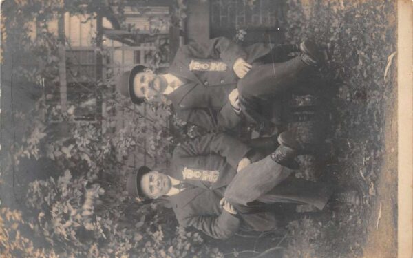 Hoboken New Jersey IOOF Members with Badges Real Photo Vintage Postcard AA88815