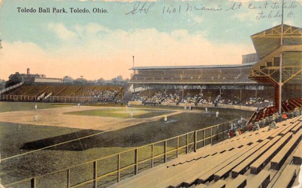 Toledo Ohio Toledo Ball Park Baseball Sports Vintage Postcard AA88821