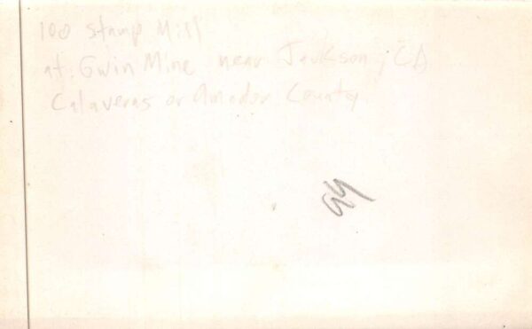 Gwin Mine California Stamp Mill Snapshot Real Photo Non PC AA88827 - Image 2
