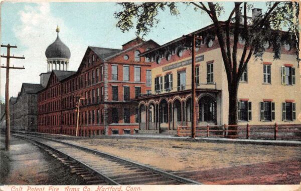 Hartford Connecticut Colt Patent Fire Arms Co Factory Vintage Postcard AA88831
