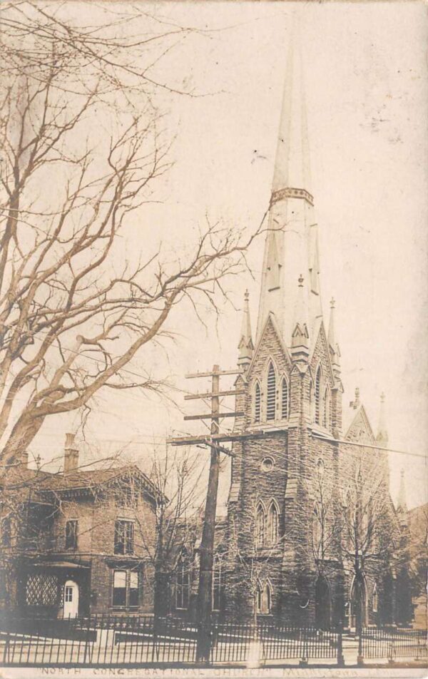 Middletown Connecticut North Congregational Church Real Photo Postcard AA88839
